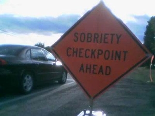 DUI checkpoint sign MIssion Kansas